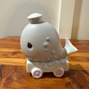 Vintage 1991 Precious Moments Birthday Train Age 10 Whale Figurine